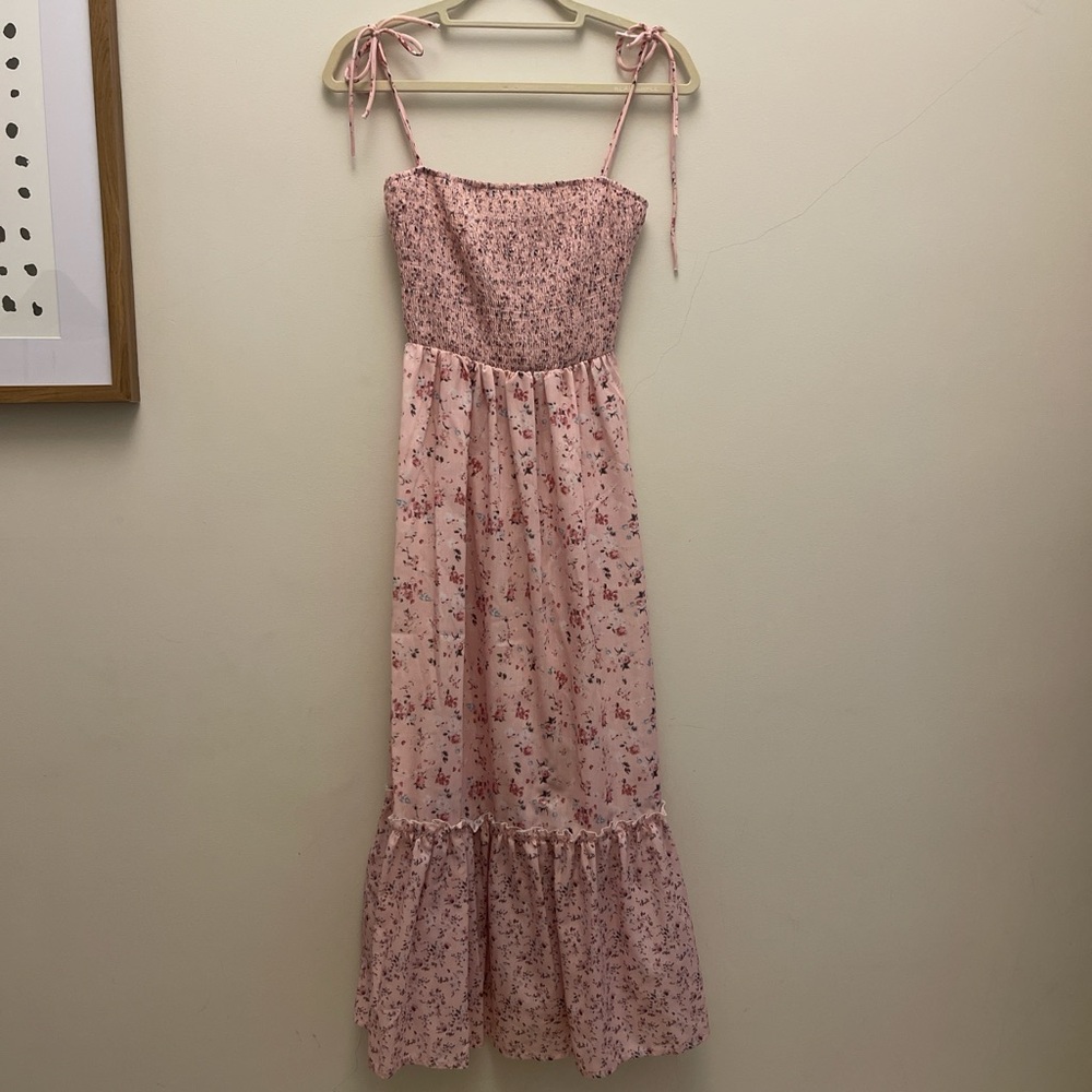 70F/21C Pink Floral Dress in small